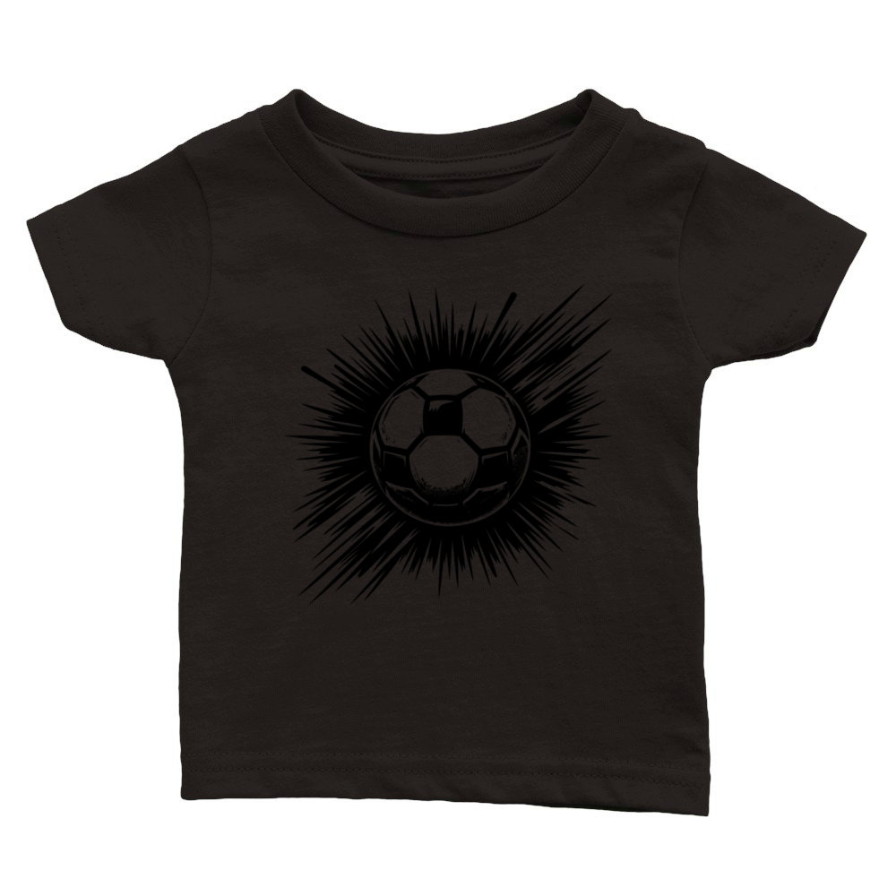 Logo Symbol Flying Shot Soccer Club Classic Baby Crewneck T-shirt