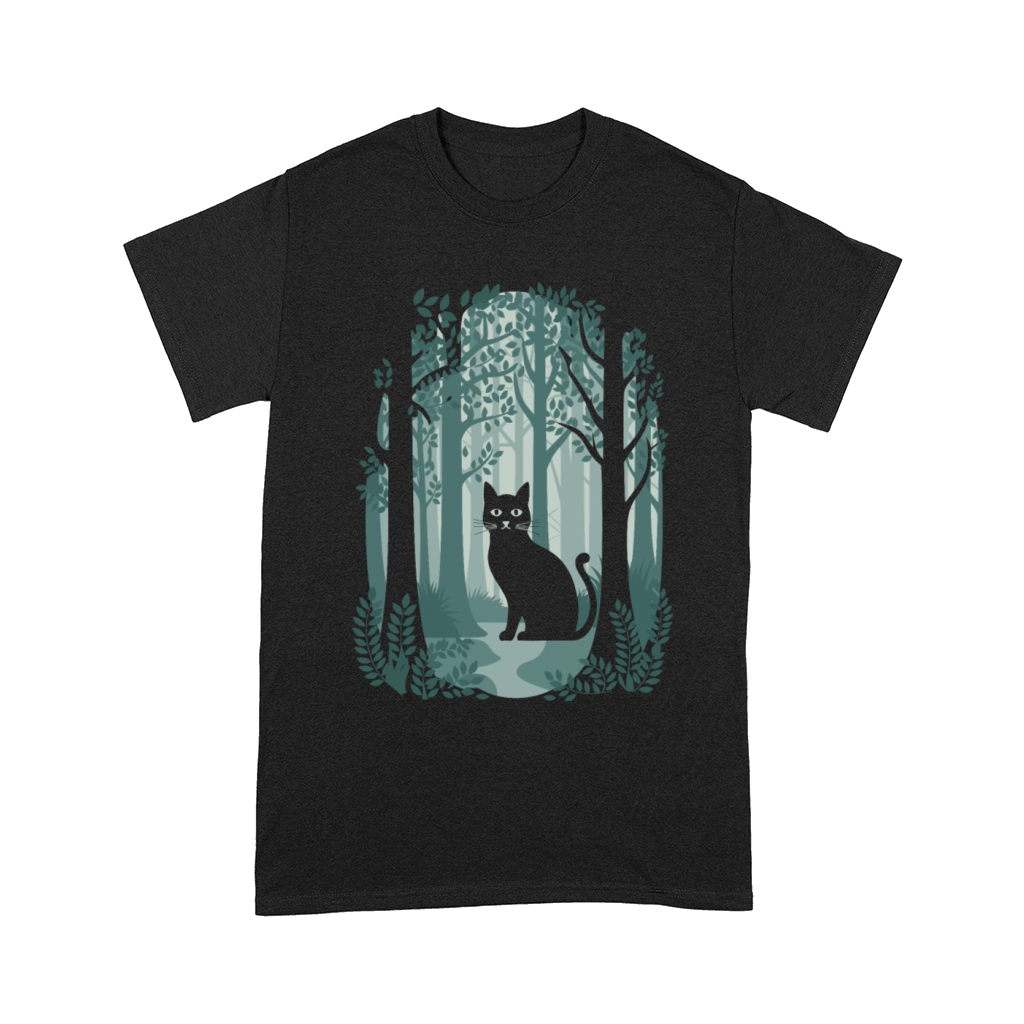 Cottagecore enchanting Forest Cat Comfort T-shirt