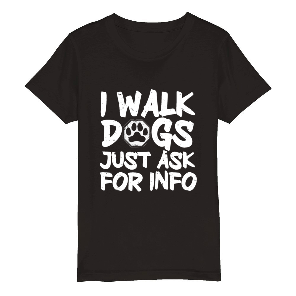 Dog Walker Professional Pet Sitter Dog Walking Organic Kids Crewneck T-shirt