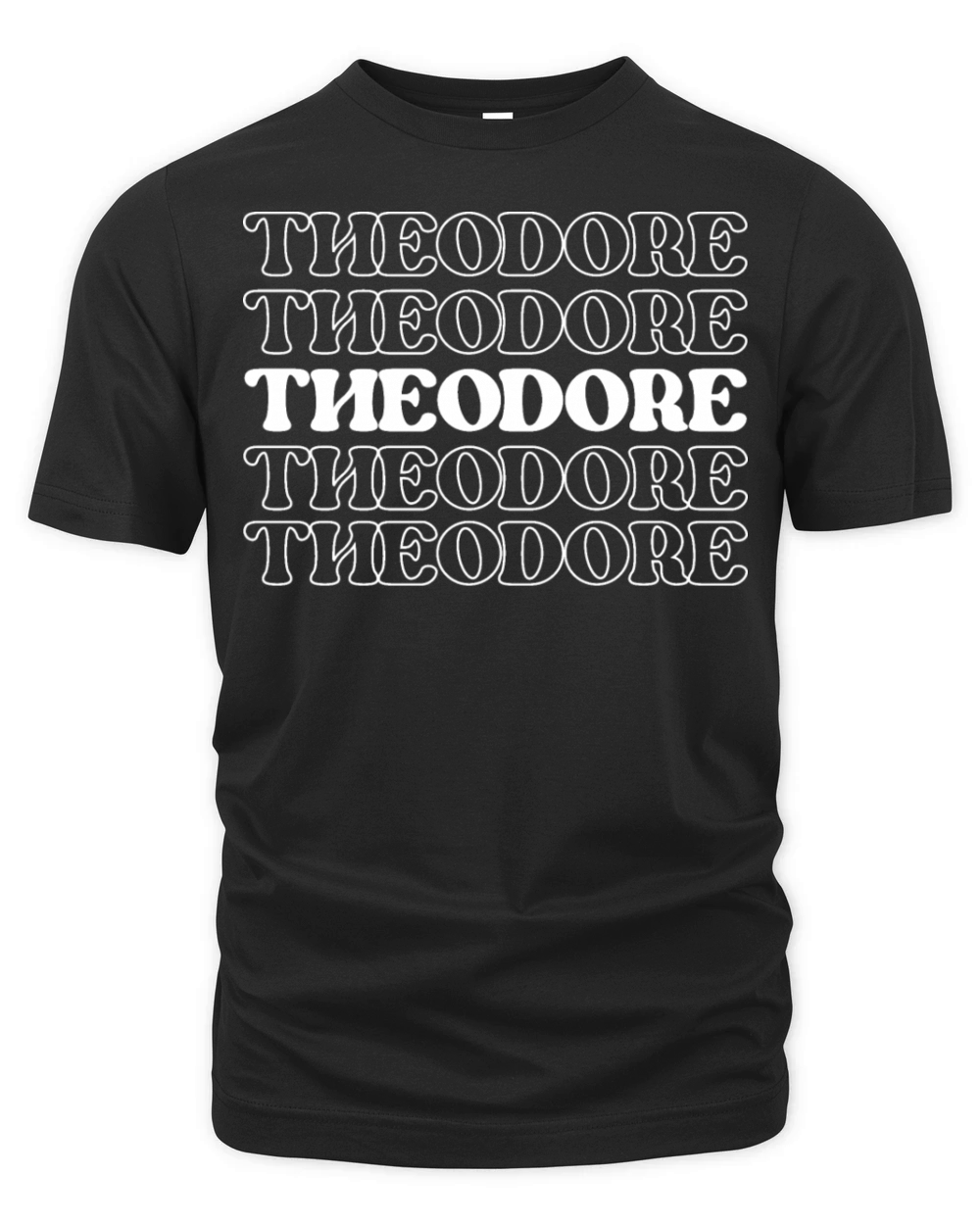 Theodore Name Personalized First Surname Organic Unisex T-shirt