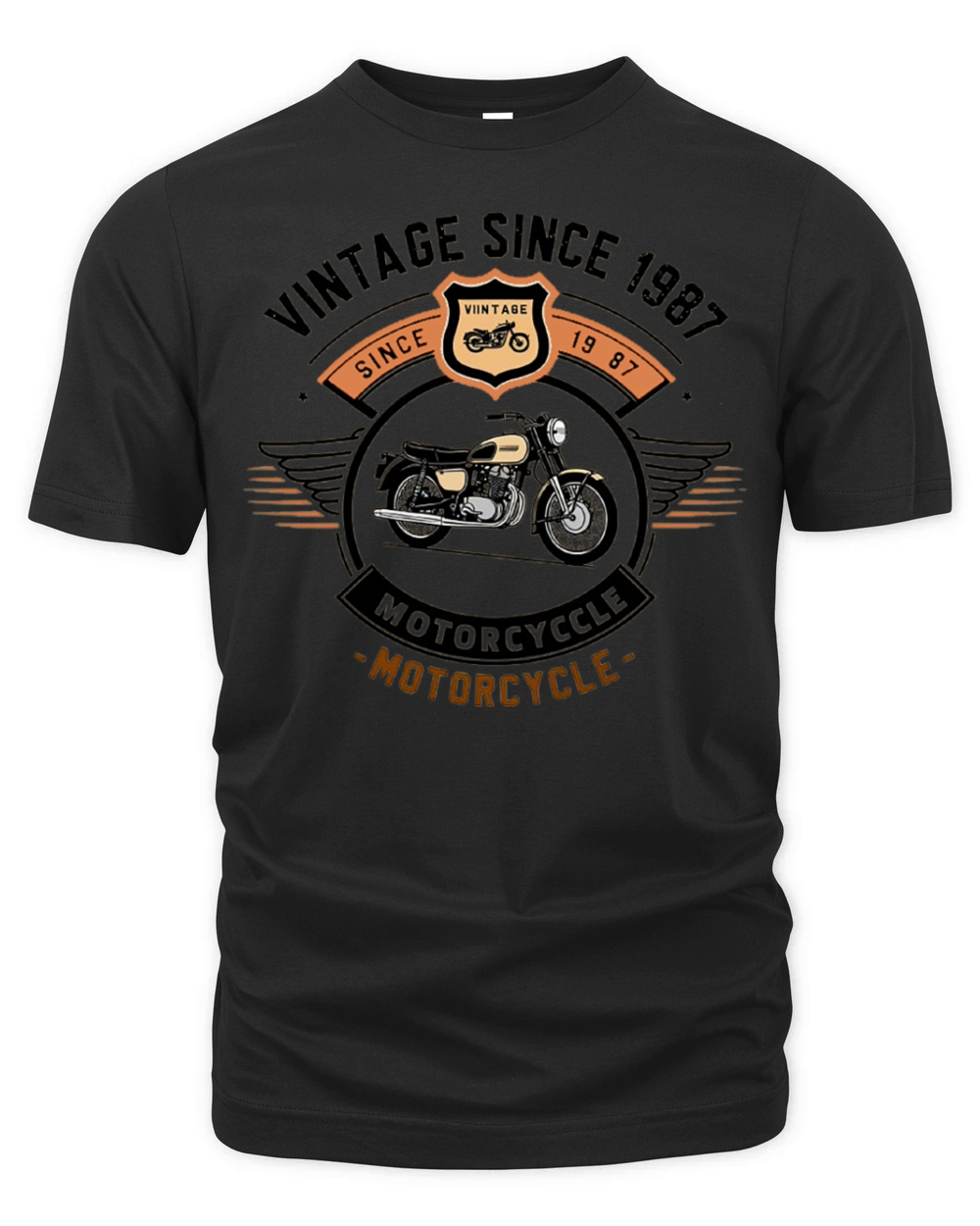 Vintage Since 1987 - Motorcycle Organic Unisex T-shirt