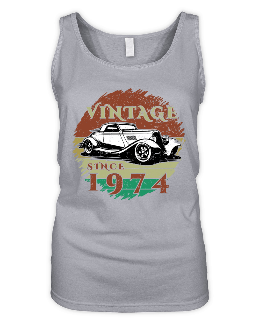 50th birthday Classic Car - Vintage since 1974 Organic Women's Tank Top