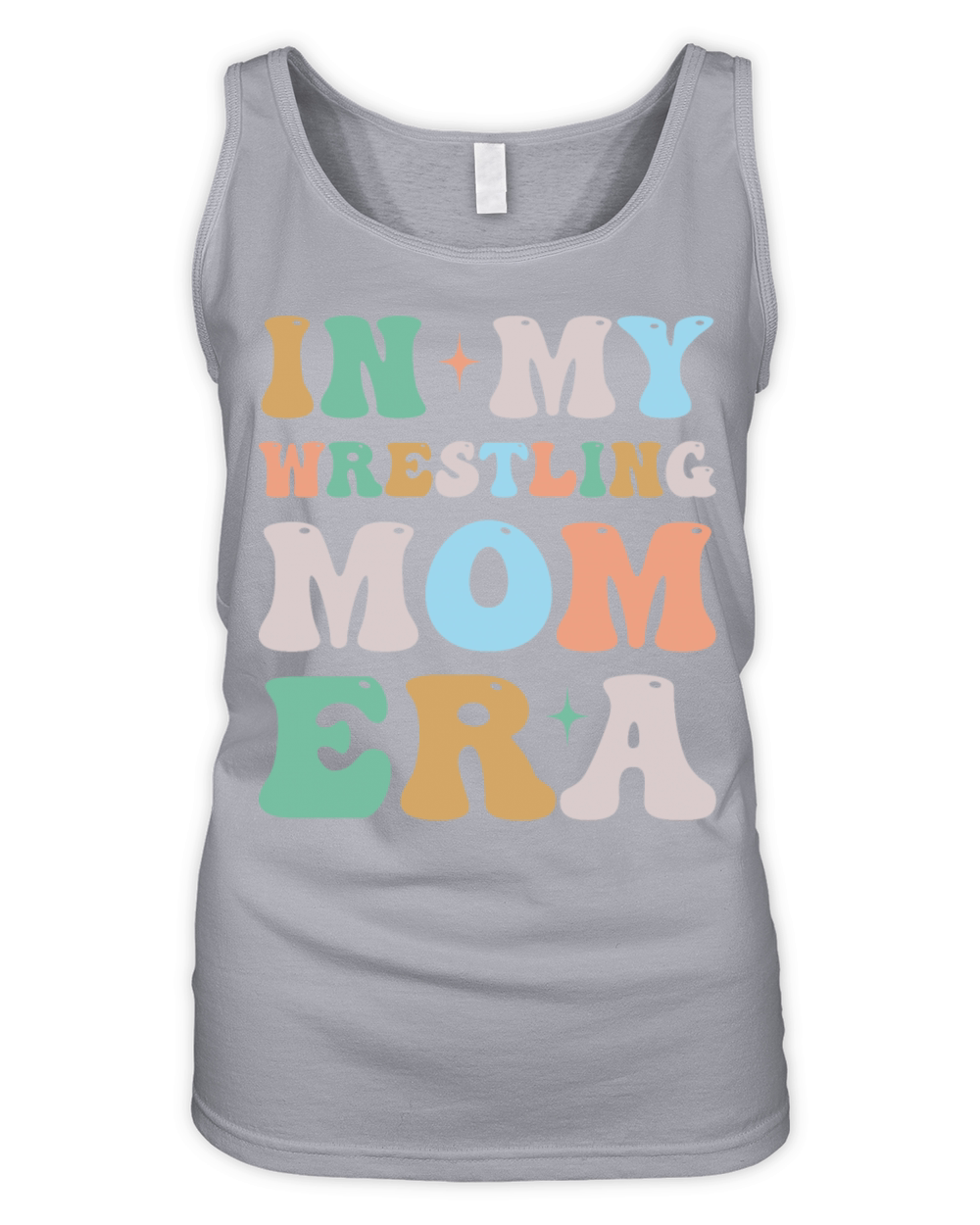 In My Wrestling Mom Era Groovy Retro Organic Women's Tank Top