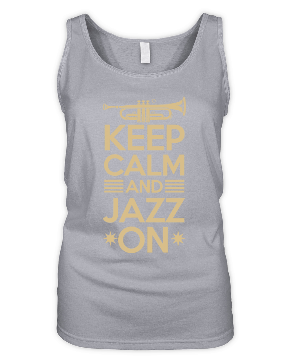 Keep Calm And Jazz On Vibes Organic Women's Tank Top
