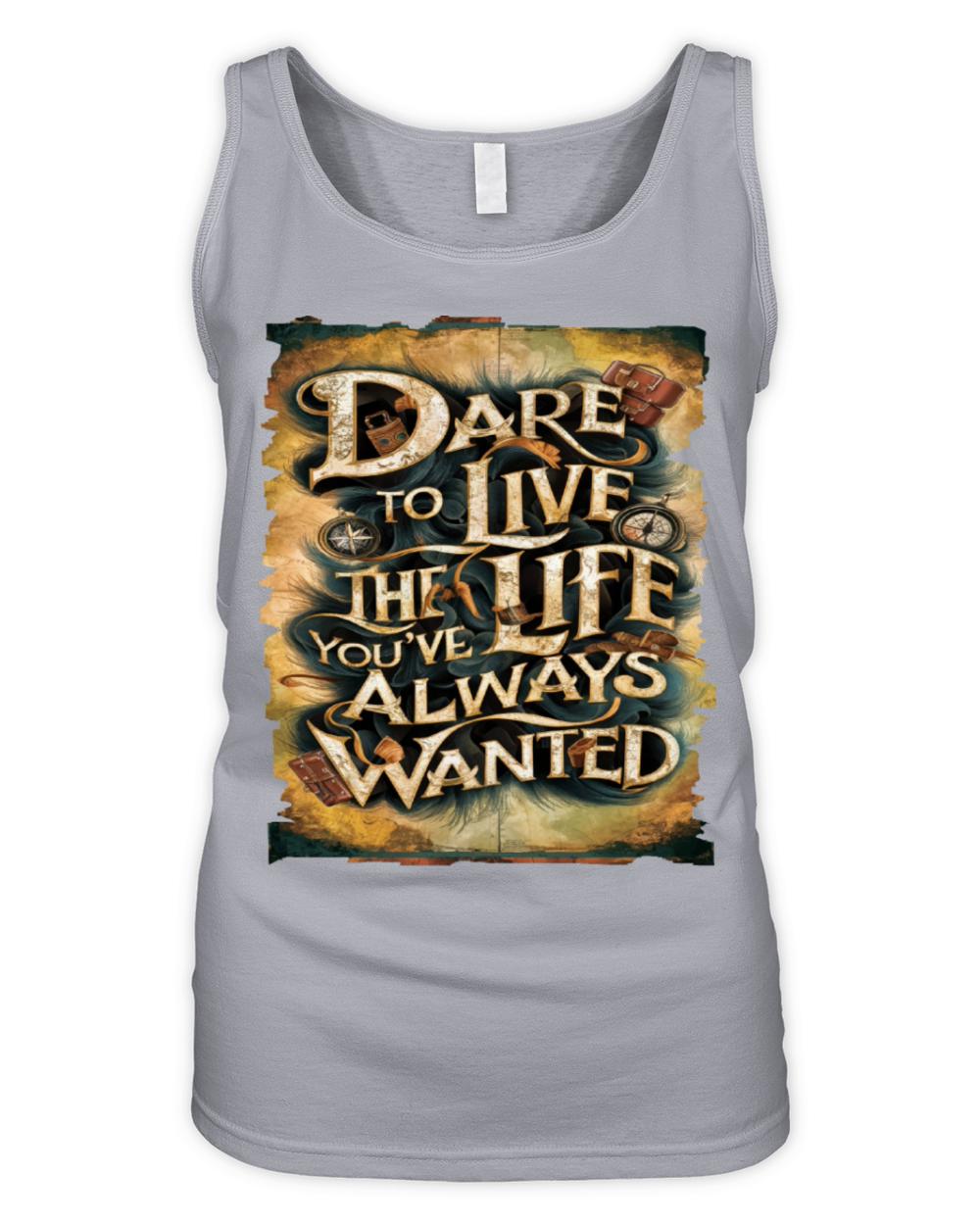Travel Quote to get inspired N05 Organic Women's Tank Top