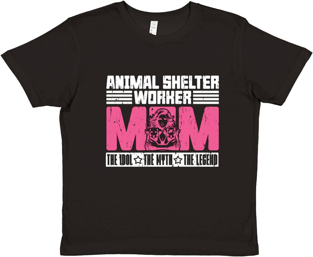 Animal Shelter Worker Mom The Idol The Dog Lover Premium Kids Crewneck T-shirt