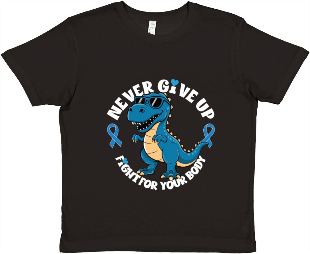 Diabetes Awareness Dino Shirt Premium Kids Crewneck T-shirt