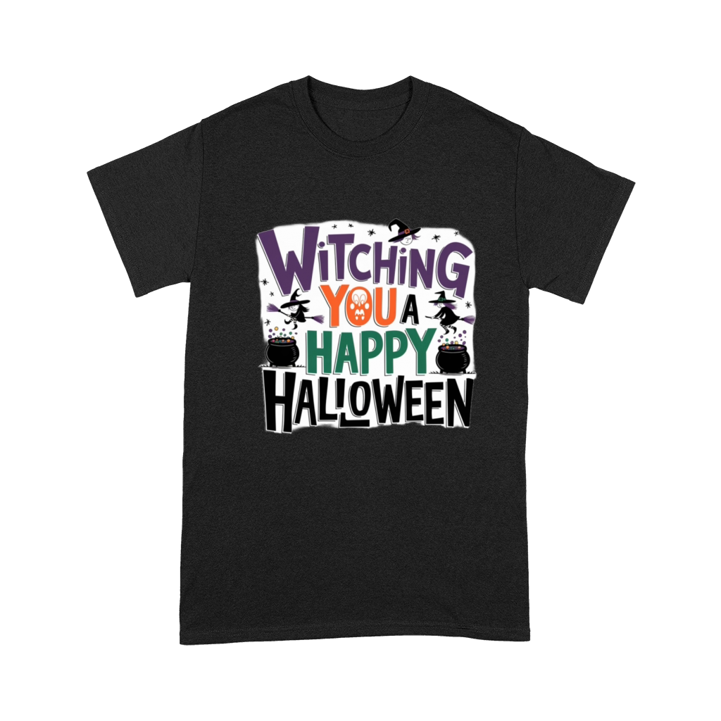 witching you a happy halloween design Premium T-shirt