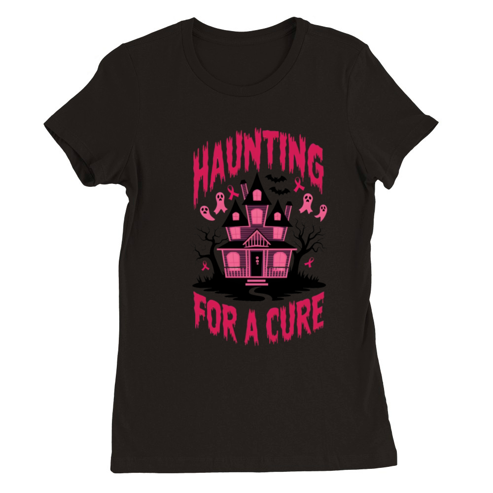 Haunting For A Cure Premium Womens Crewneck T-shirt