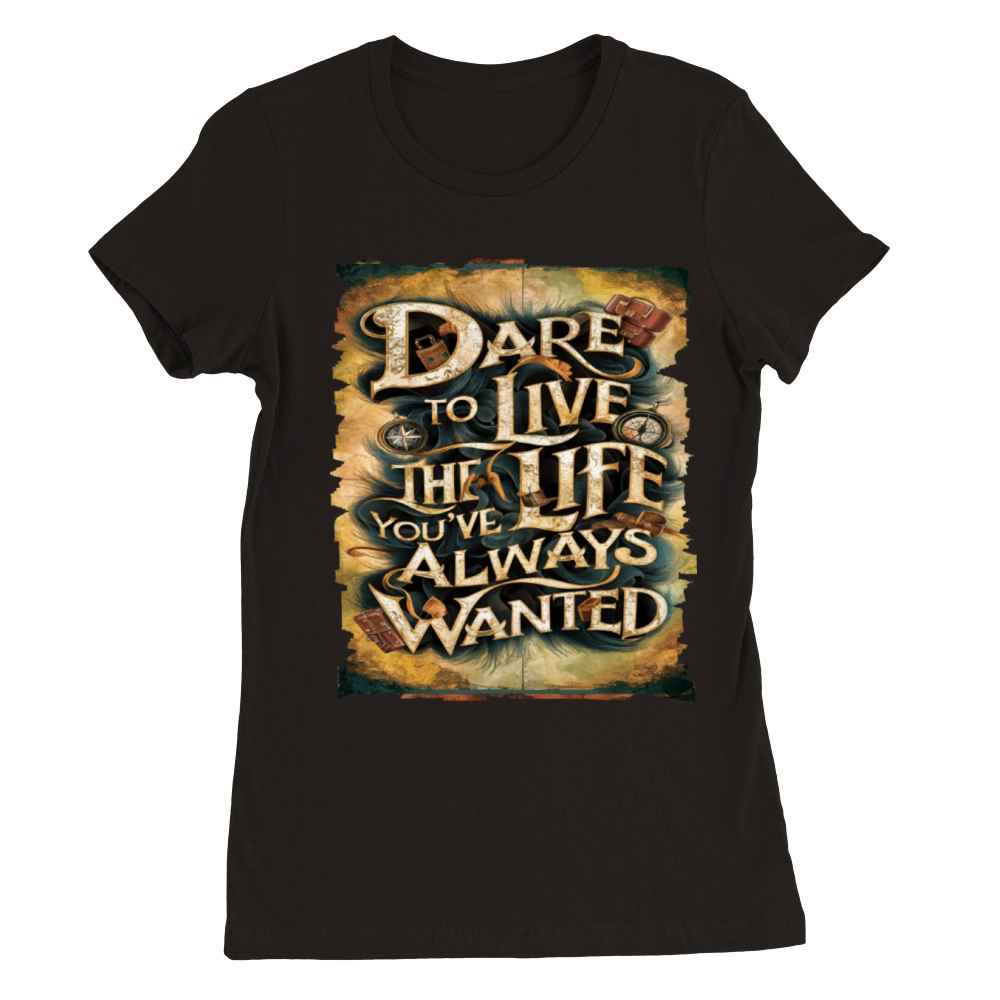 Travel Quote to get inspired N05 Premium Womens Crewneck T-shirt