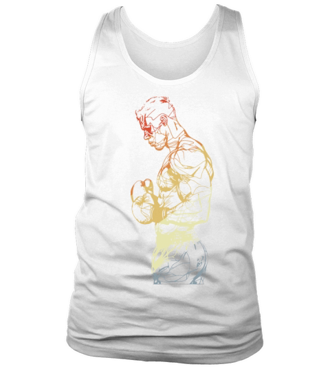 Boxing Guy Drawing Vintage Tank Top Unisex