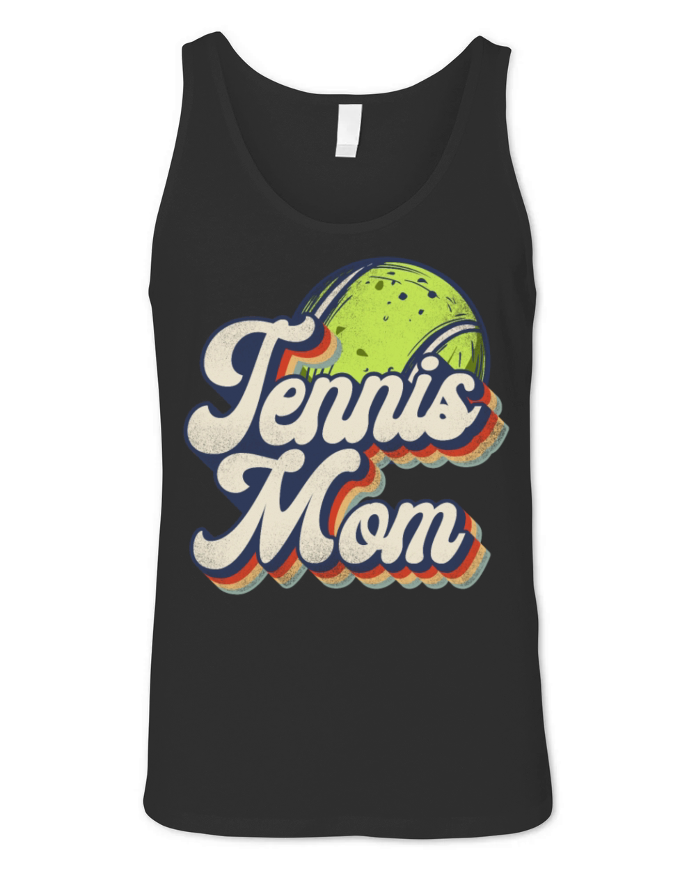 Funny Tennis Player Racket Retro Unisex Jersey Tank