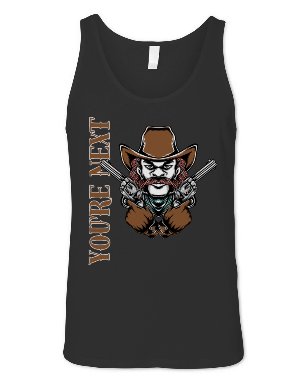 Outlaw Cowboy Youre Next Unisex Jersey Tank
