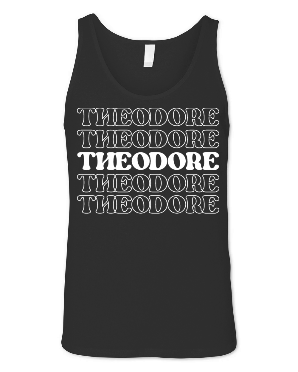 Theodore Name Personalized First Surname Unisex Jersey Tank