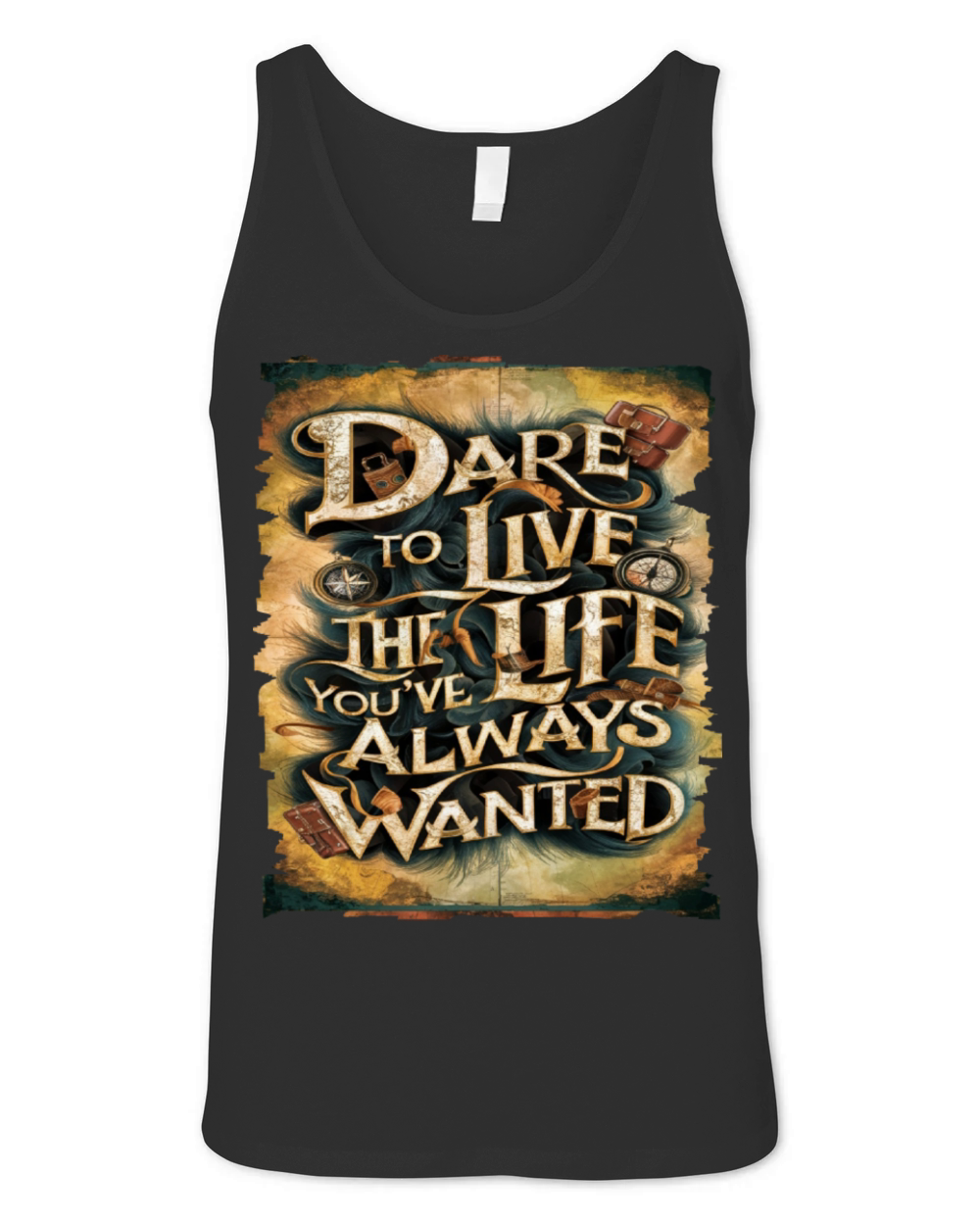 Travel Quote to get inspired N05 Unisex Jersey Tank