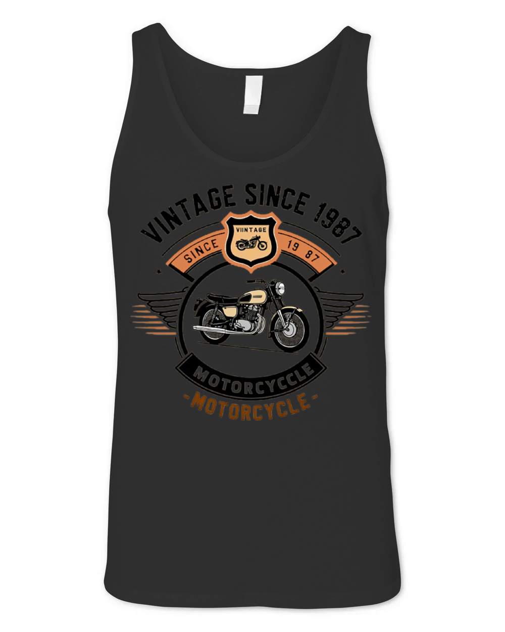 Vintage Since 1987 - Motorcycle Unisex Jersey Tank