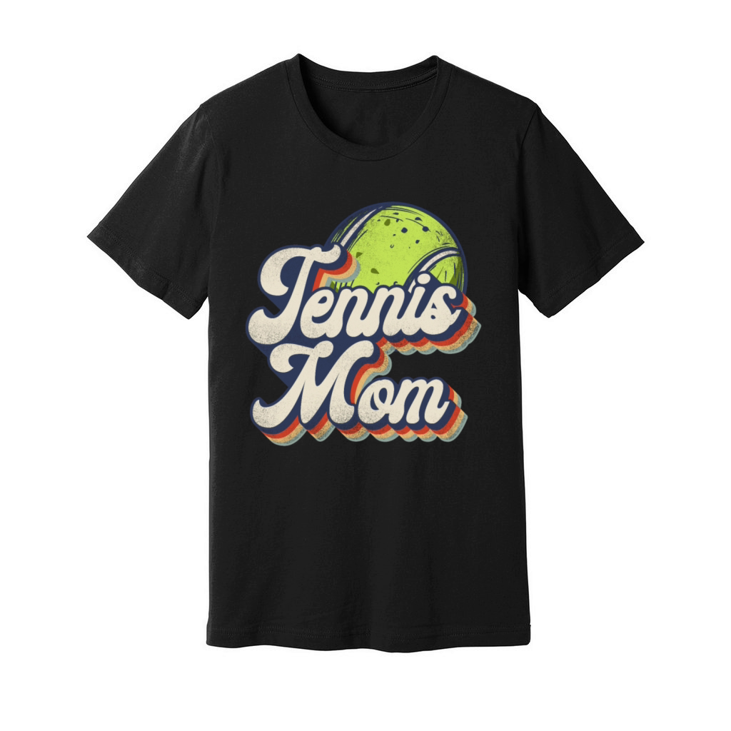 Funny Tennis Player Racket Retro Unisex Jersey Tee
