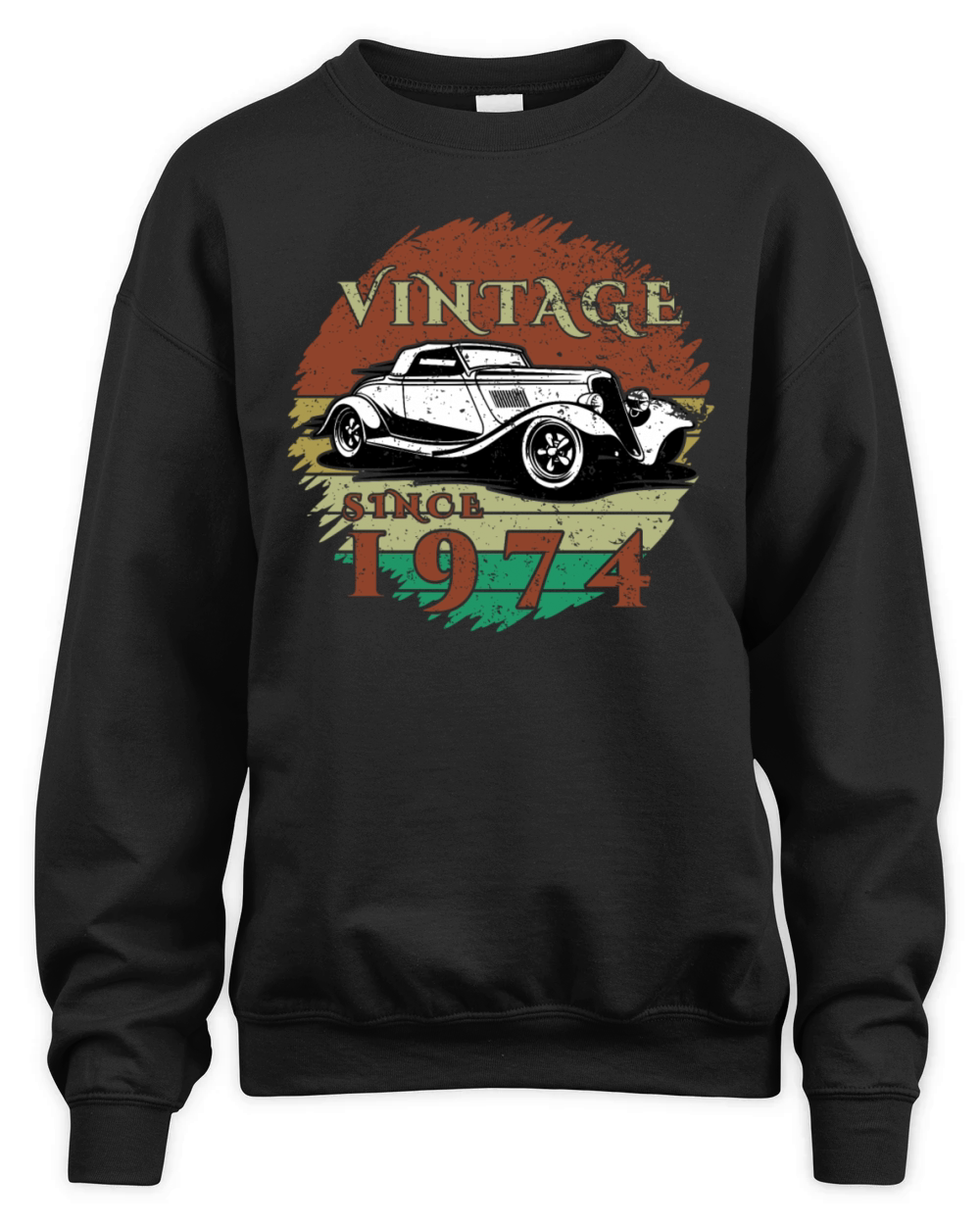 50th birthday Classic Car - Vintage since 1974 Unisex Premium Crewneck Sweatshirt