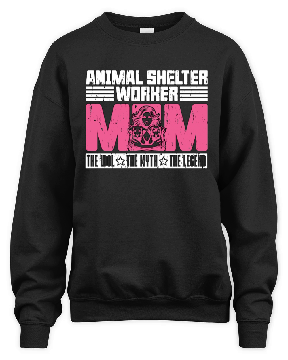 Animal Shelter Worker Mom The Idol The Dog Lover Unisex Premium Crewneck Sweatshirt