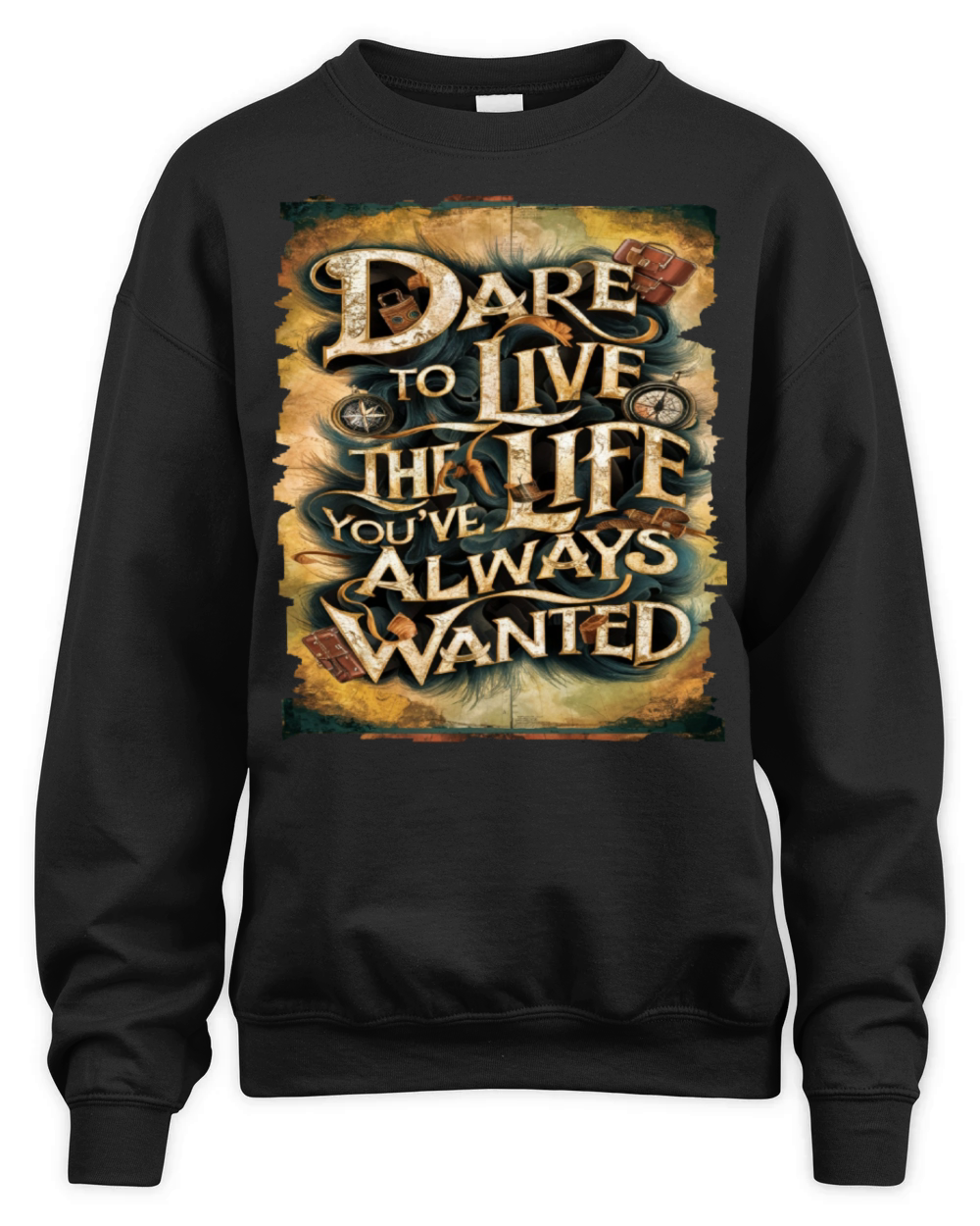 Travel Quote to get inspired N05 Unisex Premium Crewneck Sweatshirt