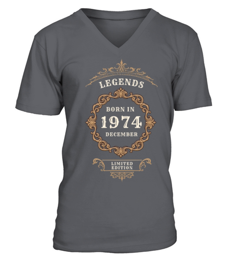Born in Dec 1974 - Limited Edition V-Neck T-shirt