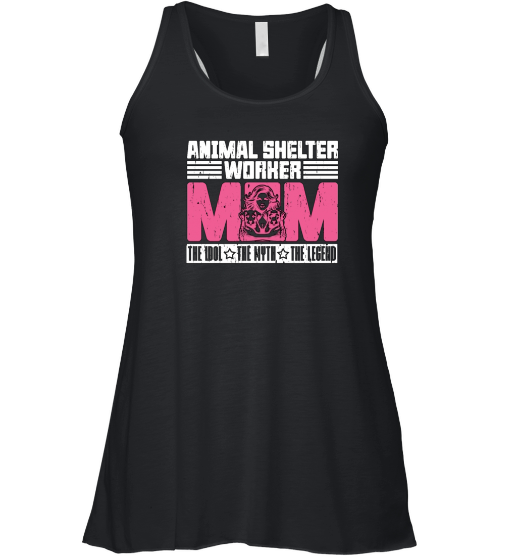 Animal Shelter Worker Mom The Idol The Dog Lover Women's Flowy Tank Top