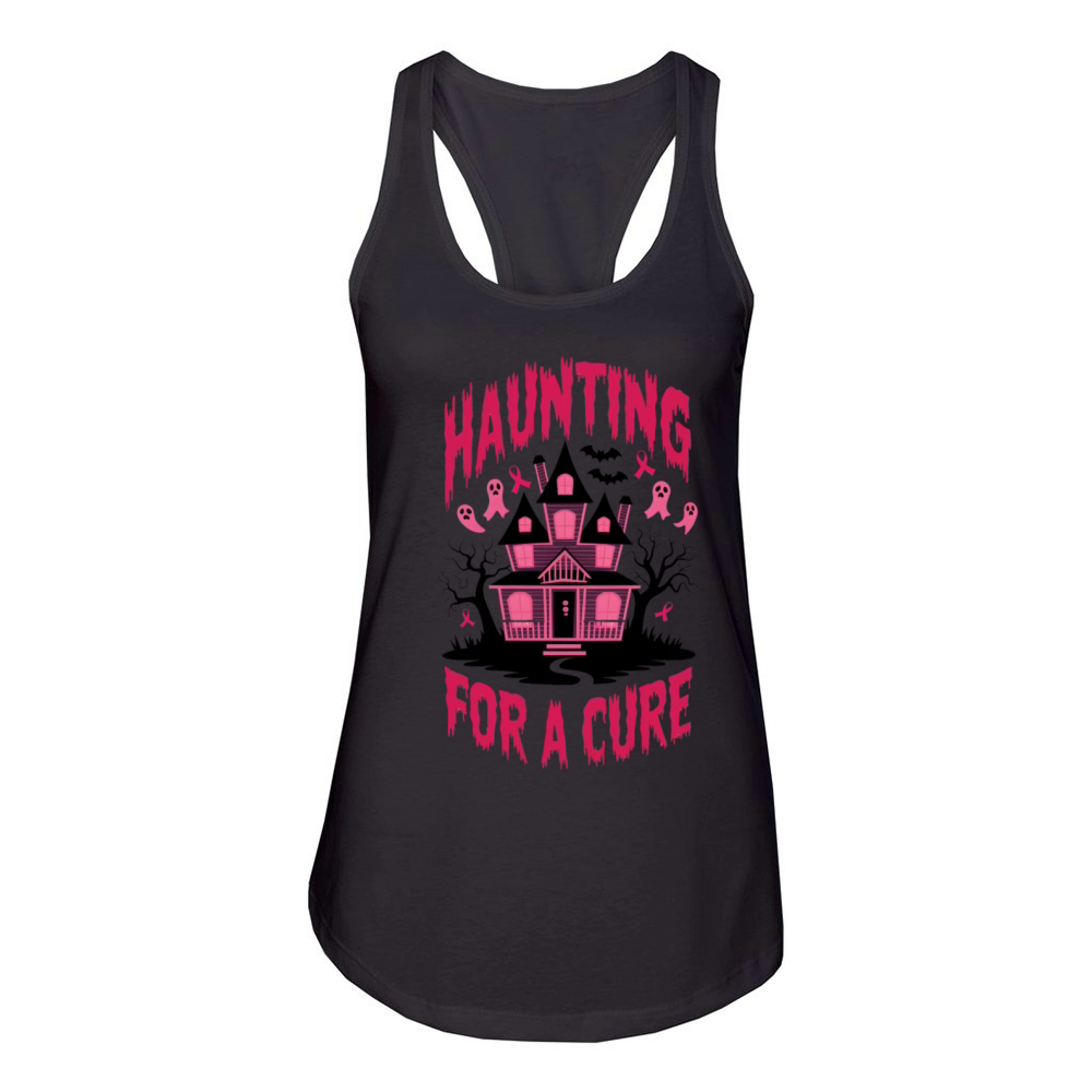 Haunting For A Cure Women's Racerback Tank