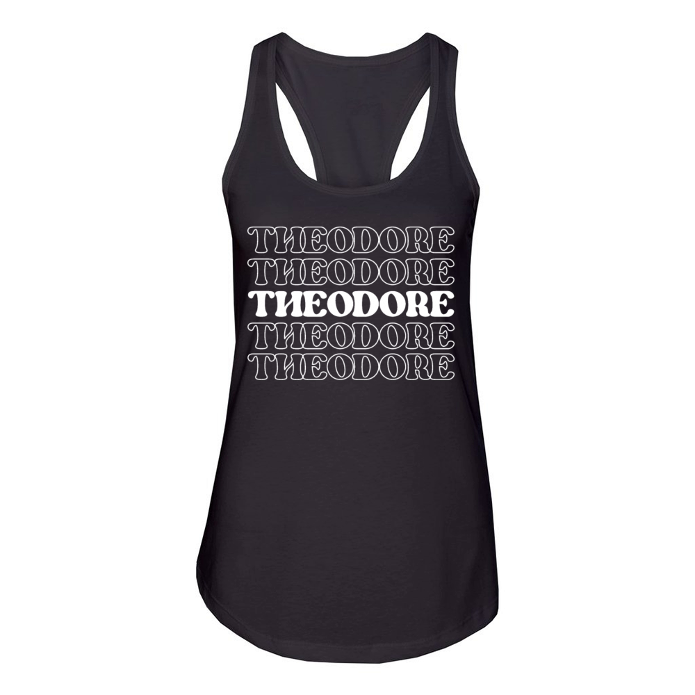 Theodore Name Personalized First Surname Women's Racerback Tank