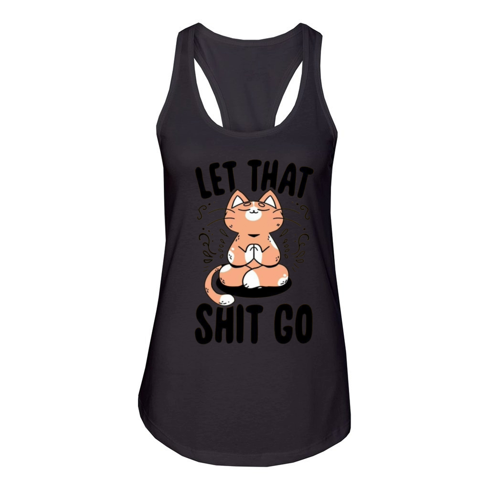 Yoga cat Women's Racerback Tank