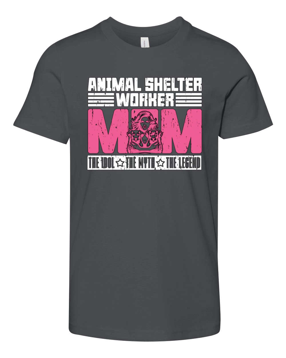 Animal Shelter Worker Mom The Idol The Dog Lover Youth Unisex Jersey Tee