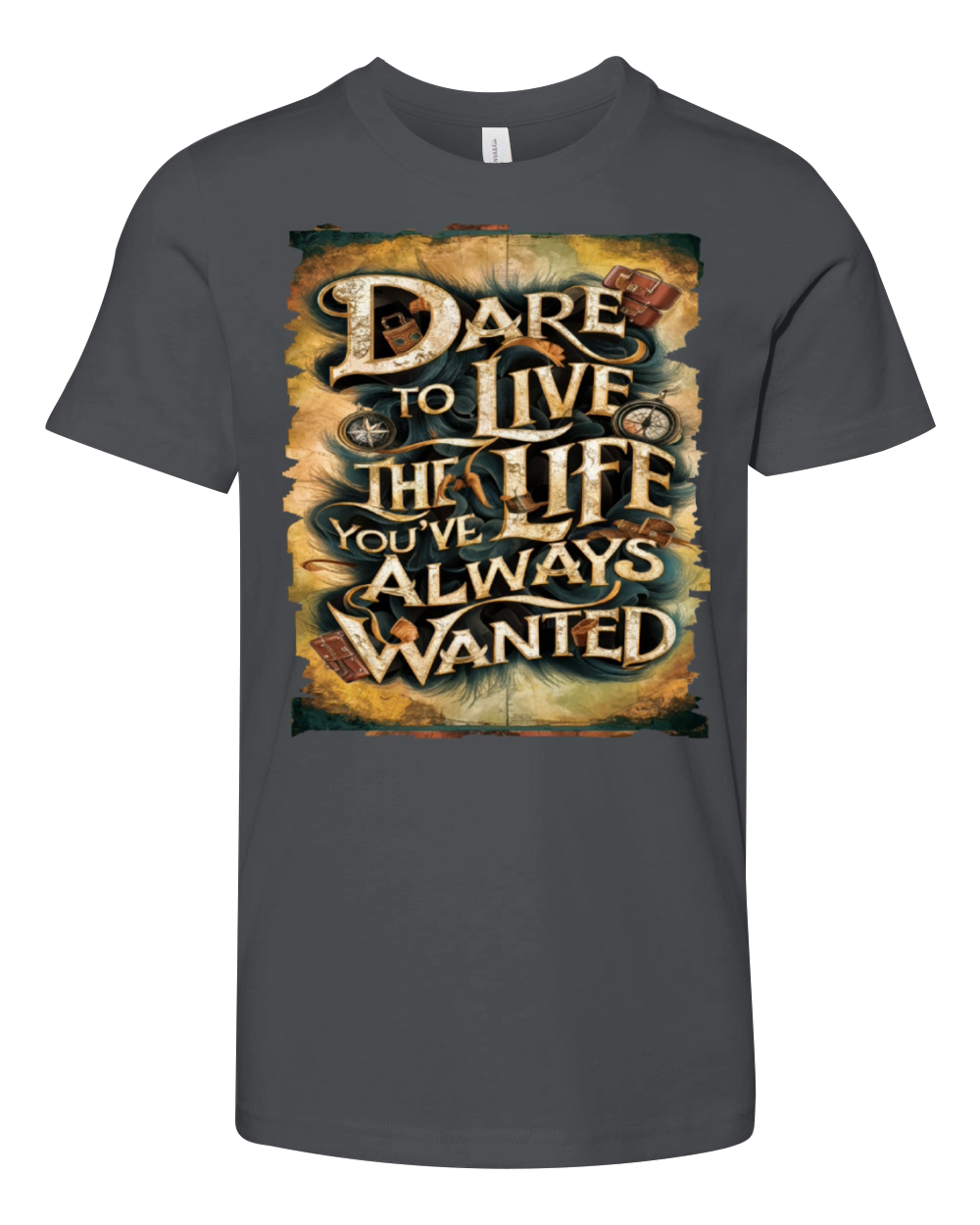 Travel Quote to get inspired N05 Youth Unisex Jersey Tee