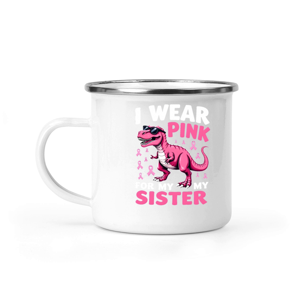 Breast Cancer Pink Awareness Design Camping Mug