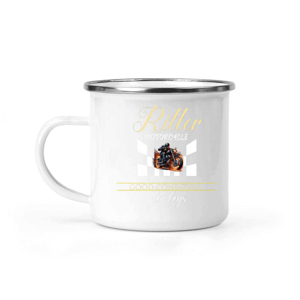 Old Ritter motorcycle in good condition for boys Camping Mug