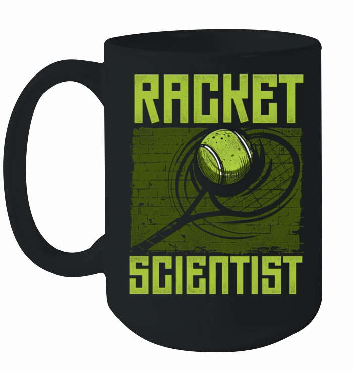 Funny Tennis Player Racket Pun Ceramic Mug