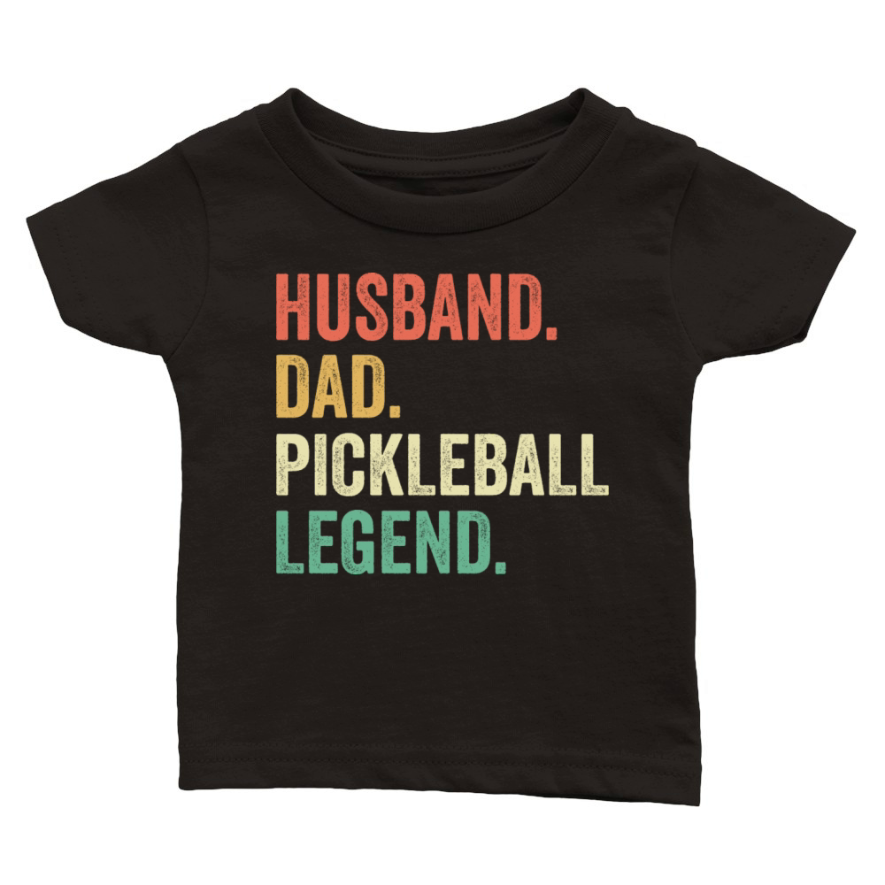 Pickleball Funny Husband Dad Legend Vintage Classic Baby Crewneck T-shirt