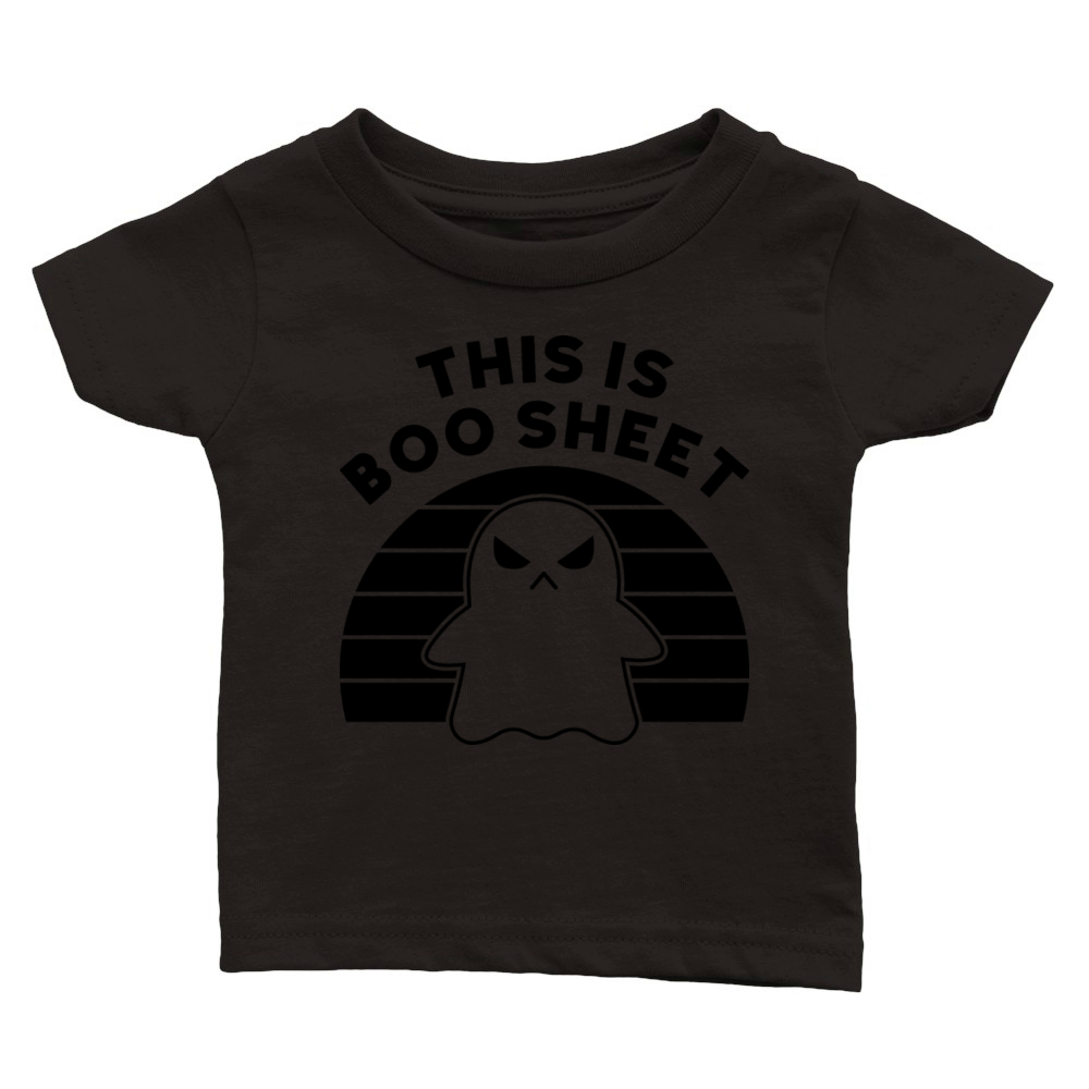 This Is Boo Sheet Funny Halloween Classic Baby Crewneck T-shirt