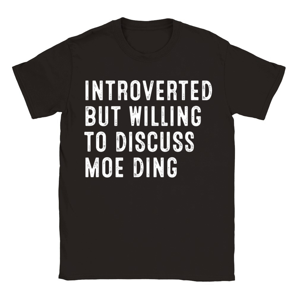 Introverted But Willing To Discuss Moo Deng Pygmy Classic Kids Crewneck T-shirt