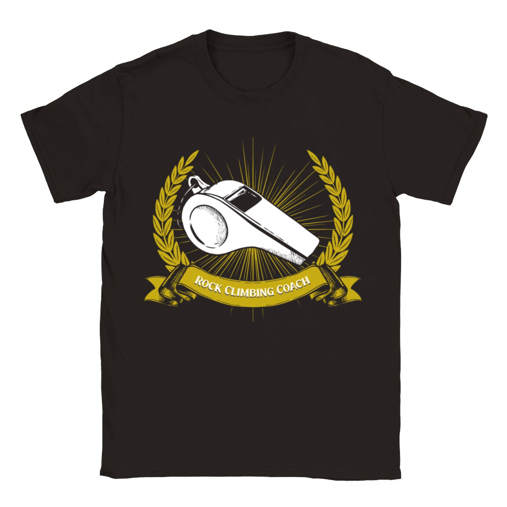 Rock Climbing Coach Rock Climber Funny Bouldering Classic Kids Crewneck T-shirt