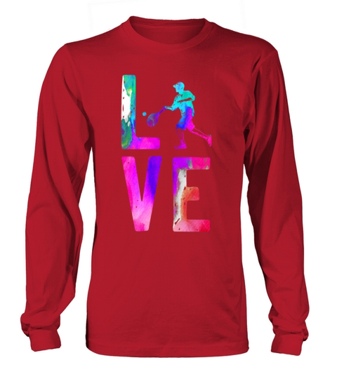 Funny Tennis Player Racket Long sleeved Unisex