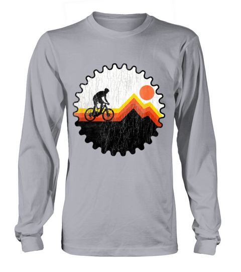 Retro Vintage Mountain Biking Downhill Bike Lovers Long sleeved Unisex