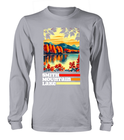 Smith Mountain Lake Virginia Retro 80s Vintage Long sleeved Unisex
