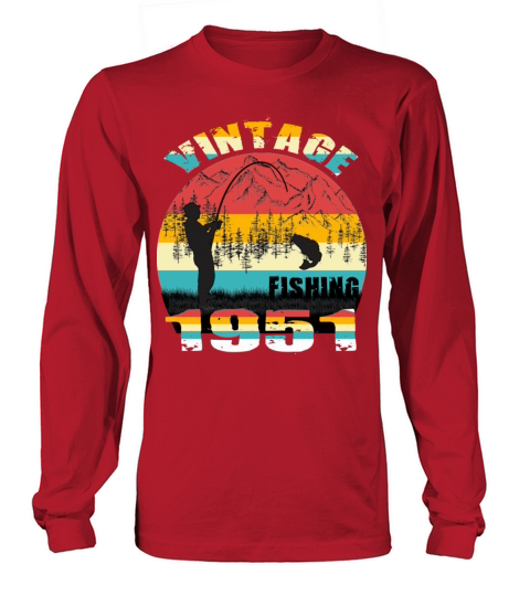 VINTAGE FISHING 1951 Long sleeved Unisex