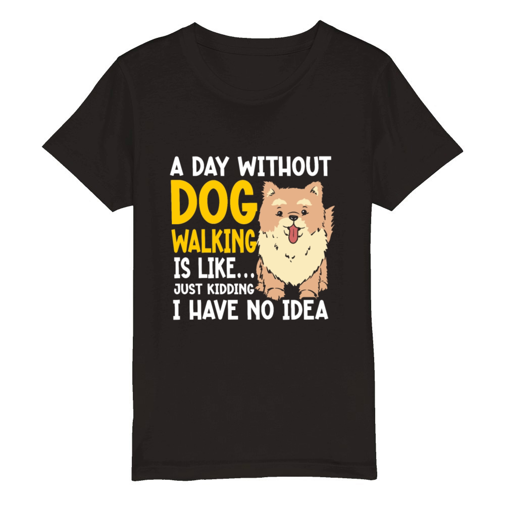 Dog Walker Professional Pet Sitter Dog Walking Organic Kids Crewneck T-shirt