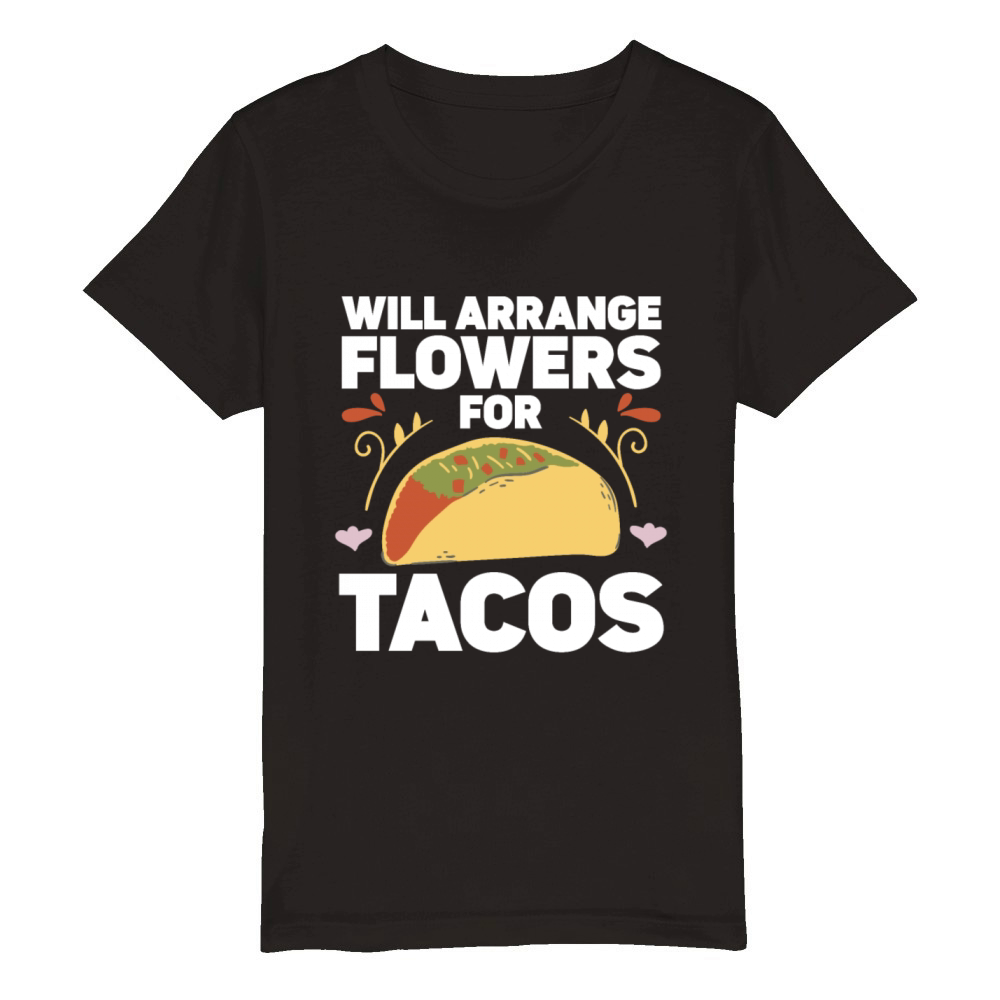 Florist Floral Flower Floristry Organic Kids Crewneck T-shirt