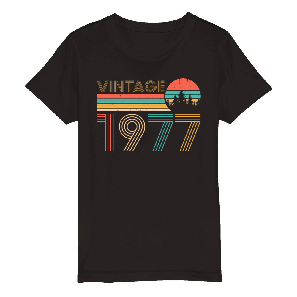 vintage 1977 Organic Kids Crewneck T-shirt