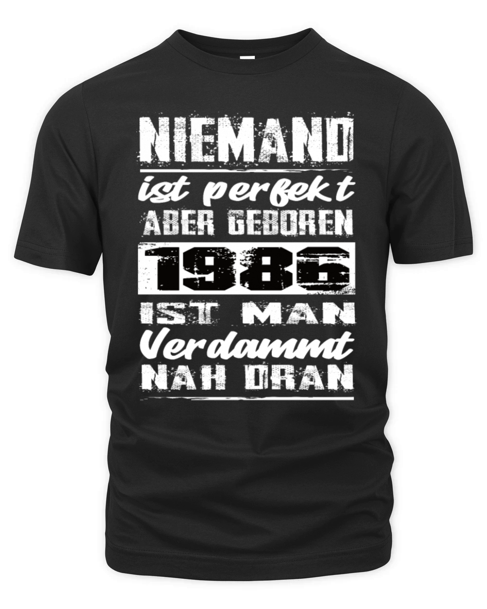 Nobody Is Perfect But Born 1986 Birthday Organic Unisex T-shirt