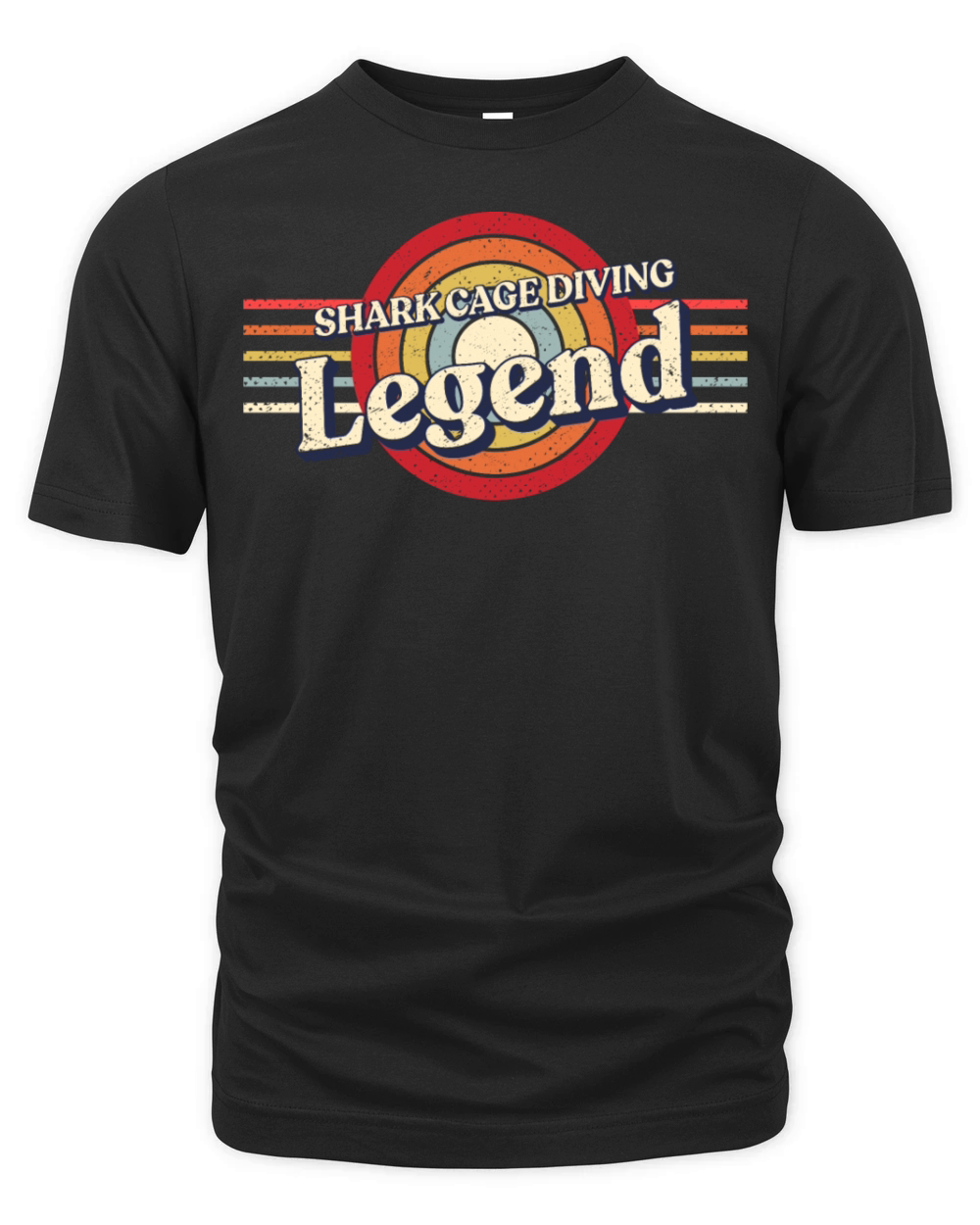 Shark Cage Diving Legend Shark Cage Diver Funny Organic Unisex T-shirt