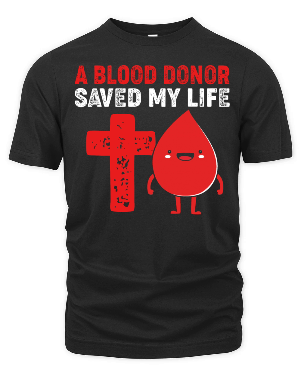 Thank You Quote A Blood Donor Saved My Life Organic Unisex T-shirt