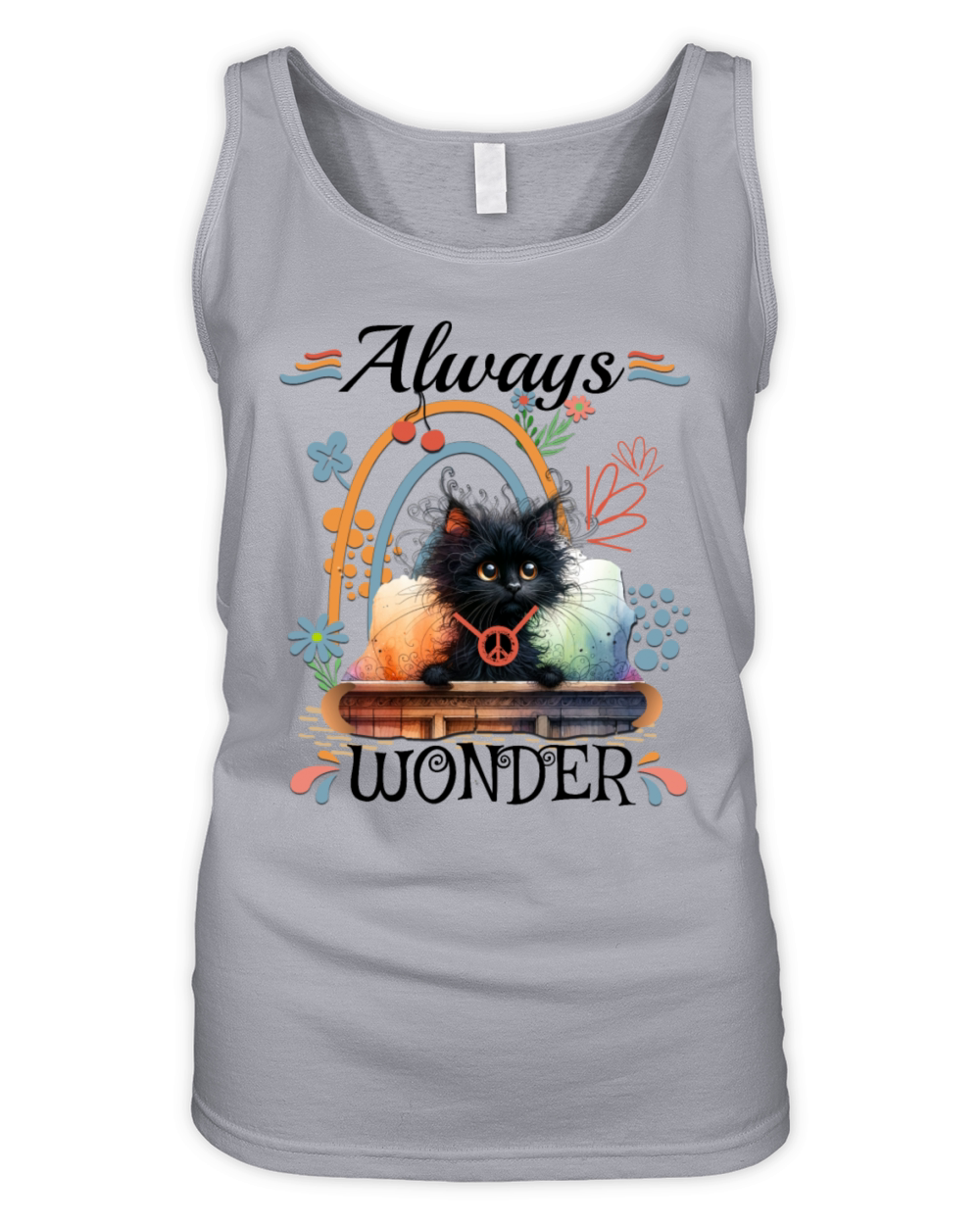always wonder cat Organic Women's Tank Top