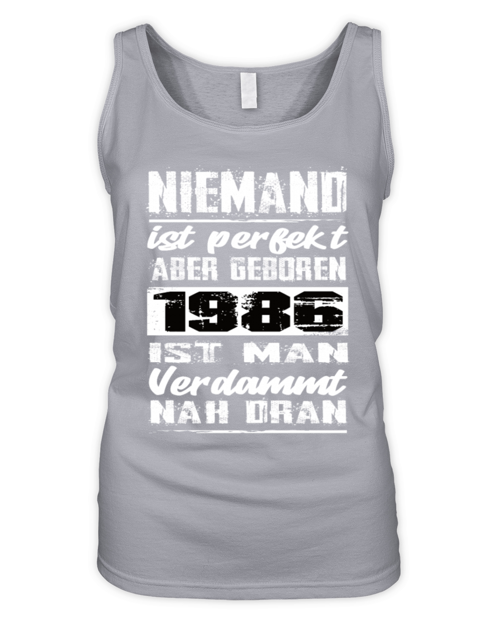 Nobody Is Perfect But Born 1986 Birthday Organic Women's Tank Top